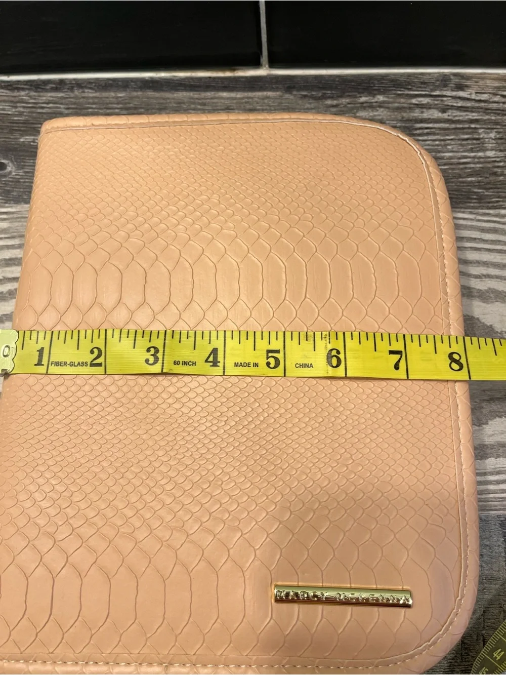 Marcy McKenna Blush Textured Zip Travel Organizer - Unknown Brand